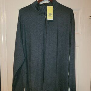 NWT All in Motion Men's 1/4 Zip Pullover, Navy Blue, XXL